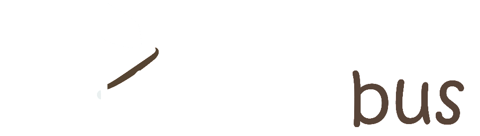 Kwispelbus logo wit